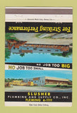 Matchbook Cover - Slusher Plumbing Supply Raytown MO 40 Strike