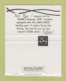 Matchbook Cover - Cessna Airplanes Alamo Airways Las Vegas NV BOBTAIL 40 Strike