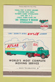 Matchbook Cover - Atlas Trucking Fayetteville NC 40 Strike