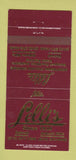 Matchbook Cover - Lelli's Detroit Auburn Hills MI Italian 30 Strike