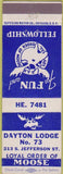 Matchbook Cover - Matchbook Cover Moose Lodge Dayton OH