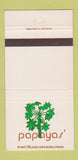 Matchbook Cover - Papaya's 30 Strike