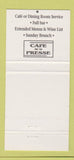 Matchbook Cover - Cafe de la Presse San Francisco CA 30 Strike