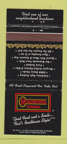 Matchbook Cover - Roadhouse Grill CHAIN 30 Strike