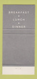 Matchbook Cover - Overland Cafe West Los Angeles CA 30 Strike