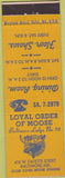 Matchbook Cover - Matchbook Cover Moose Lodge Baltimore MD