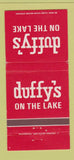 Matchbook Cover - Duffy's on the Lake Wildwood Crest NJ 30 Strike