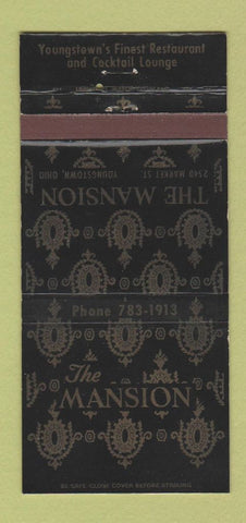 Matchbook Cover - The Mansion Youngstown OH WEAR 30 Strike