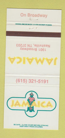 Matchbook Cover - Jamaica Nashville TN 30 Strike