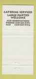 Matchbook Cover - Jamaica Nashville TN 30 Strike
