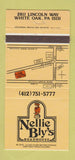 Matchbook Cover - Nellie Bly's Roadhouse White Oak PA 30 Strike