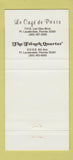 Matchbook Cover - Le Cafe de Paris Fort Lauderdale FL 30 Strike