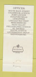 Matchbook Cover - Valleybank and Trust  30 Strike