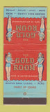 Matchbook Cover - Gold Room Casino Golden Bank Reno NV WEAR girlie 30 Stick