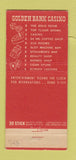 Matchbook Cover - Gold Room Casino Golden Bank Reno NV WEAR girlie 30 Stick
