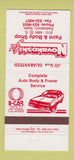 Matchbook Cover - Novakoski Paint Body Shop Saskatoon SK 30 Strike