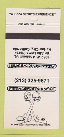 Matchbook Cover - Pizza Sports n Spirit Harbor City CA 30 Strike