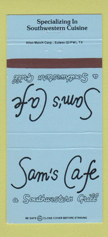 Matchbook Cover - Sam's Cafe Dallas TX Phoenix AZ 30 Strike