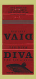 Matchbook Cover - Diva Fish Bar Grill San Antonio TX 30 Strike