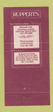 Matchbook Cover - Rupperts Bar Restaurant New York City Riverdale NJ 30 Strike