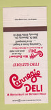 Matchbook Cover - Carnegie Deli Beverly Hills CA 30 Strike