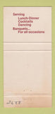 Matchbook Cover - The Landing Libertyville IL Yacht Club Bar WEAR 30 Strike