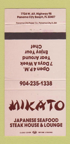 Matchbook Cover - Mikato Japanese Restaurant Panama City Beach FL 30 Strike