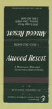 Matchbook Cover - Atwood Resort Dellroy OH 30 Strike