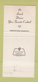 Matchbook Cover - Little Echo Restaurant Monaca PA 30 Strike