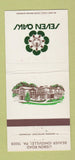 Matchbook Cover - Seven Oaks Beaver Ohioville PA 30 Strike