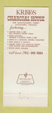 Matchbook Cover - Kristos Charcoal House Alexandria VA 30 Strike