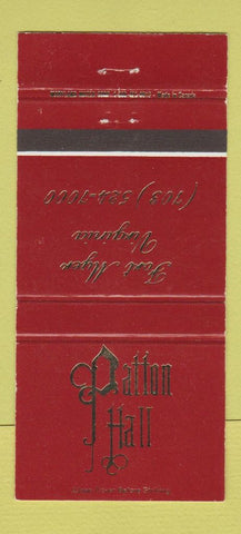 Matchbook Cover - Patton Hall Fort Myer VA 30 Strike