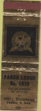 Matchbook Cover - Matchbook Cover Moose Lodge Fargo ND