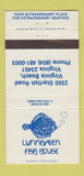 Matchbook Cover - Lynnhaven Fish House Virginia Beach VA 30 Strike