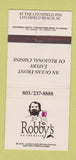 Matchbook Cover - Robby's on the Beach Litchfield Beach SC 30 Strike
