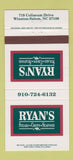 Matchbook Cover - Ryan's Restaurant Winston Salem NC 30 Strike