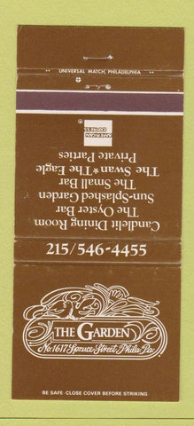 Matchbook Cover - The Garden Philadelphia PA 30 Strike