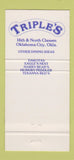 Matchbook Cover - Triple's Restaurant Oklahoma City OK 30 Strike