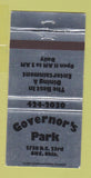 Matchbook Cover - Governor's Park Oklahoma City OK 30 Strike