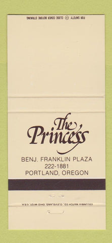 Matchbook Cover - The Princess Portland OR 30 Strike