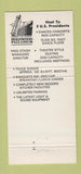 Matchbook Cover - Hollywood Palladium Hollywood CA 40th 30 Strike