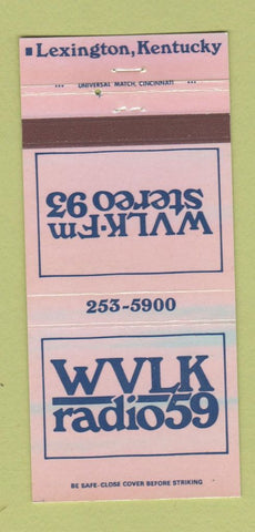 Matchbook Cover - WVLK Radio 59 Lexington KY 30 Strike