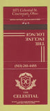 Matchbook Cover - Celestial Incline Lounge Cincinnati OH 30 Strike