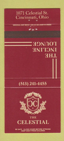 Matchbook Cover - Celestial Incline Lounge Cincinnati OH 30 Strike