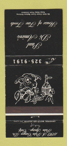 Matchbook Cover - Paul Di Amico's Restaurant Palm Springs CA 30 Strike