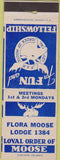Matchbook Cover - Matchbook Cover Moose Lodge Flora IL