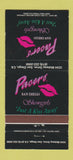 Matchbook Cover - Pacers Strip Club San Diego CA girlie 30 Strike