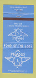 Matchbook Cover - Pegasus Restaurant Fisher Building Detroit MI 30 Strike