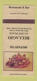 Matchbook Cover - Bellagio Restaurant Bar West Palm Beach FL 30 Strike