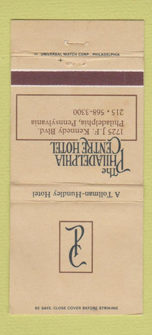 Matchbook Cover - Philadelphia Centre Hotel PA 30 Strike
